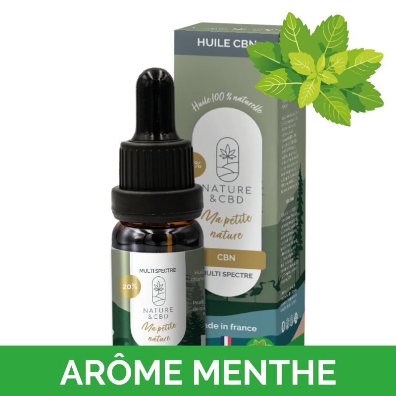 🌿 Huile CBN à la Menthe