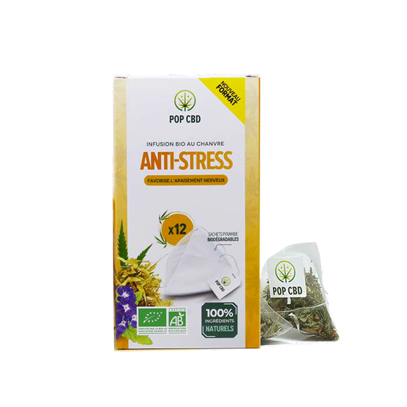 🧘 Infusion Anti-Stress Sachets Pyramide - Pop CBD