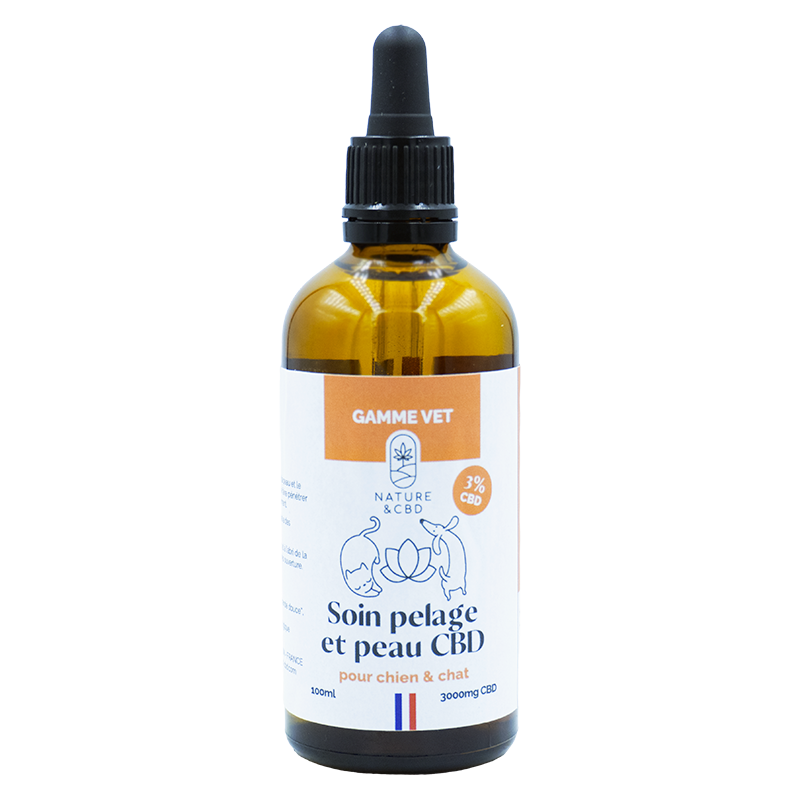 🐾 Soin Peau et Pelage CBD 3% – Pour Chiens & Chats