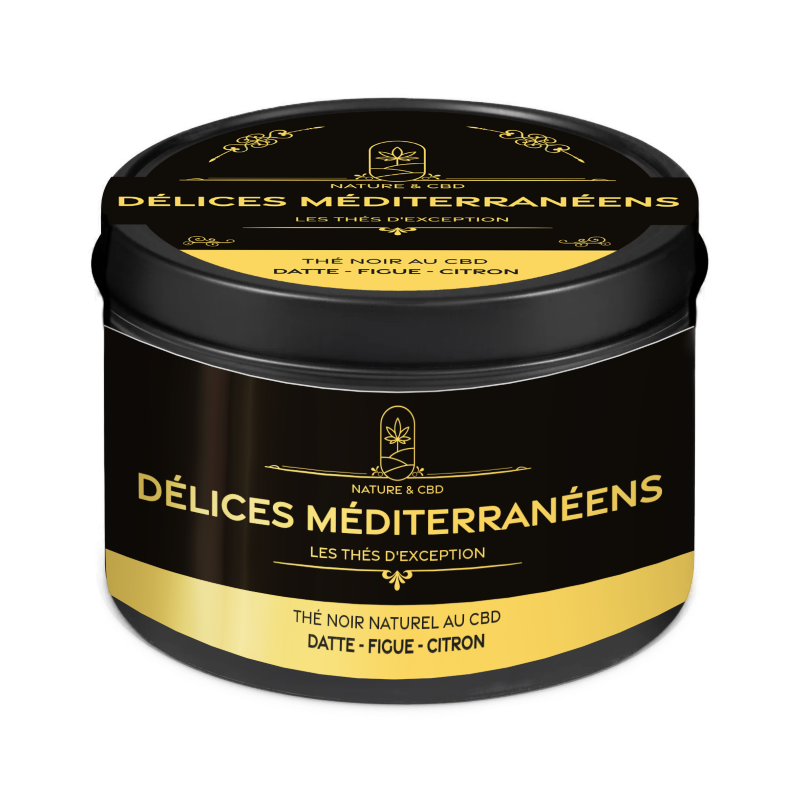 🌿 Thé Noir Délices Méditerranéens - Nature & CBD
