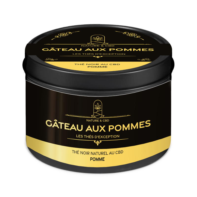 🍏 Thé Noir Gâteau aux Pommes - Nature & CBD