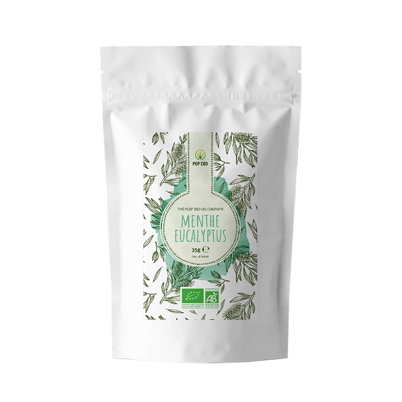🍃 Thé Noir Menthe Eucalyptus - Pop CBD