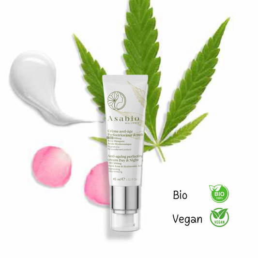 🌙 Crème Anti-Âge Perfectrice Jour et Nuit – Asabio