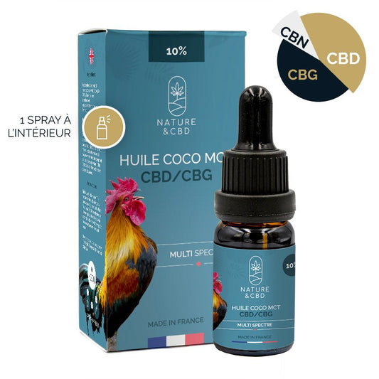 🥥 Huile CBD / CBG Coco MCT 10%