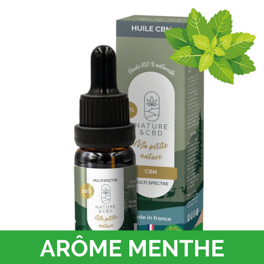 🌿 Huile CBN à la Menthe