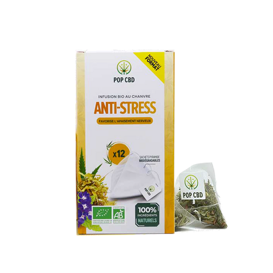 🧘 Infusion Anti-Stress  Sachets Pyramide - Pop CBD