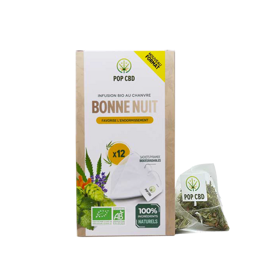 🌙 Infusion Bonne Nuit  Sachets Pyramide - Pop CBD