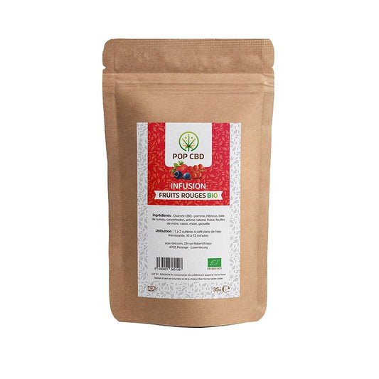 🍓 Infusion Chanvre Fruits Rouges - Pop CBD