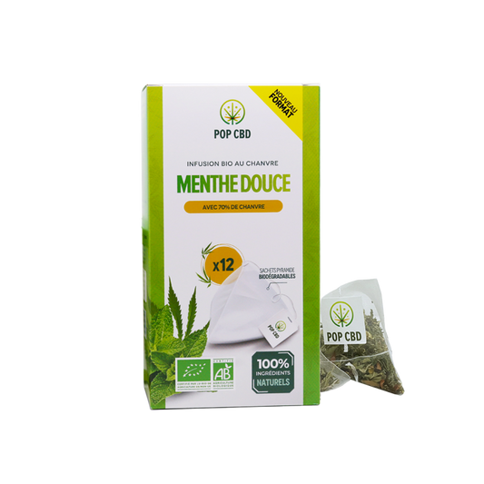 🍃 Infusion Menthe Douce  Sachets Pyramide - Pop CBD