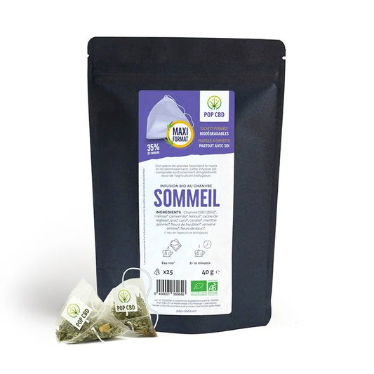 😴 Infusion Sommeil  Sachets Pyramide - Pop CBD