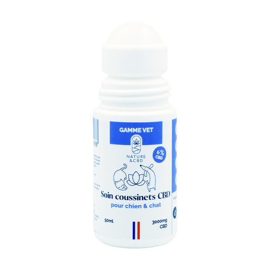 🐾 Soin Coussinets CBD 6% – Pour Chiens & Chats