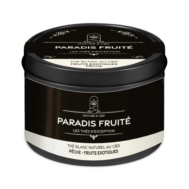🍑 Thé Blanc Paradis Fruité - Nature & CBD