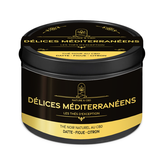 🌿 Thé Noir Délices Méditerranéens - Nature & CBD